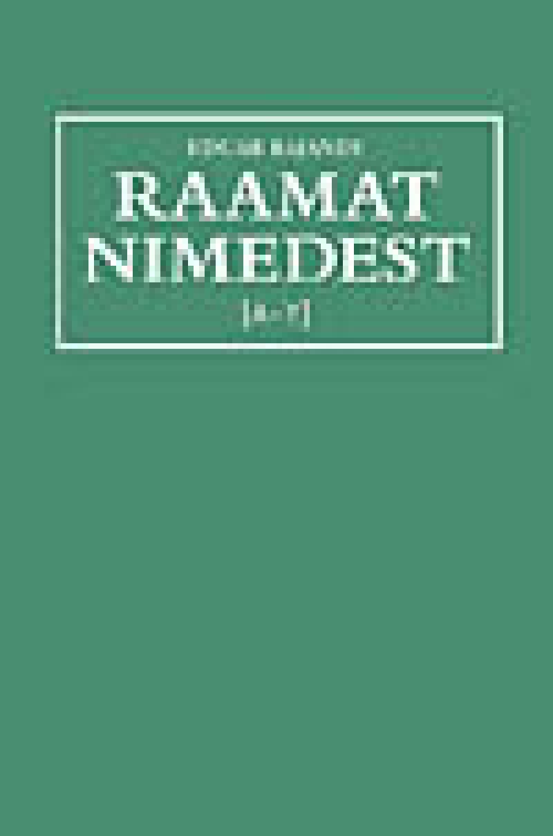 Raamat nimedest A-Y