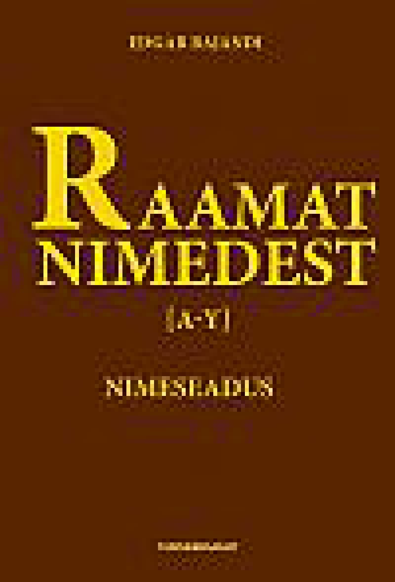 Raamat nimedest